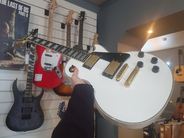 Gibson Lp White Copy