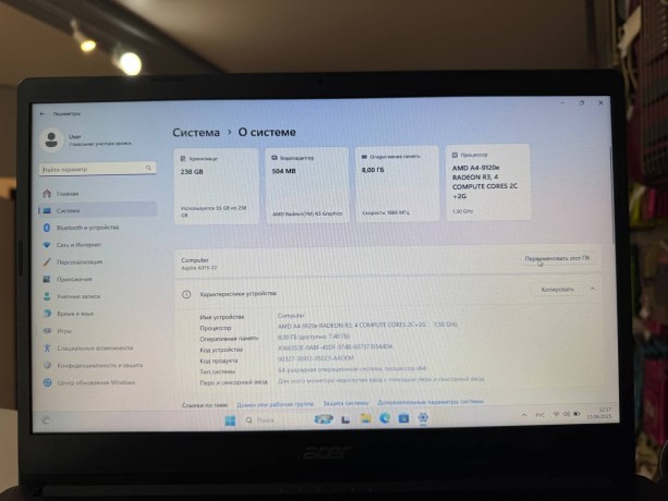 Acer Aspire 3 A315-22