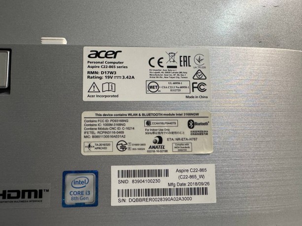 Acer Aspire C22-865